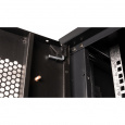 Шкаф 19" телекоммуникационный настенный, 12U 635x600х450 мм, дверь перфорация, черный